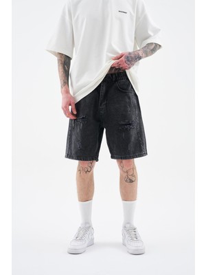 Machinist Erkek Black Basic Şort Antrasit