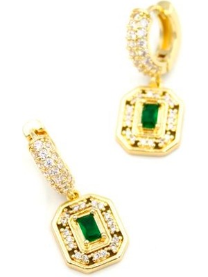 Royaleks Taşlı Küpe - Altın