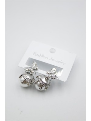 Royaleks Inci Kelebek Küpe - Gümüş