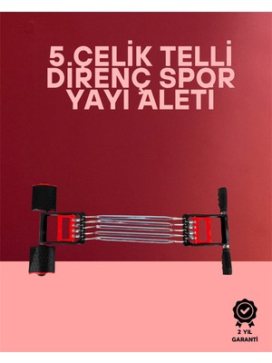 Ayarlanabilir Elastik Yaylı Ergonomik Tasarımlı Kas Güçlendirme Seti
