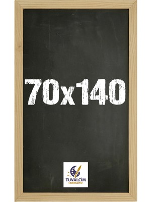 Tuvalcim Kırtasiye 70X140 cm Kara Tahta Yazı Tahtası Naturel Renk Çerçeve