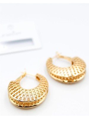 Royaleks Telkari Halka Küpe - Altın