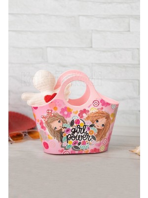 KaktüsKedi Girl Power Çocuk Plaj Çantası