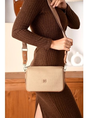 Just Polo Kadın Kabartma Baskılı El ve Omuz Çantası Shoulder Bag