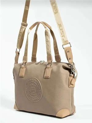 Just Polo Kadın Orijinal Just Polo Büyük Boy Lüks El ve Omuz Çantası Shoulder Bag Ebat: 33 x 40 cm