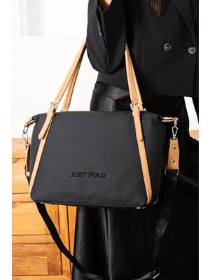 Just Polo Kadın Büyük Valiz Boy Ayarlanabilir Askılı Lüks El & Omuz Çantası Shoulder Bag