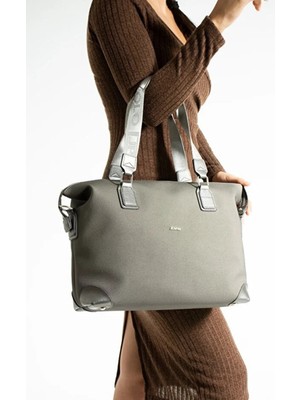 Just Polo Jp Polo Kadın Orijinal Büyük Boy El & Omuz Çantası Shopper Ebat : 33 x 40 cm