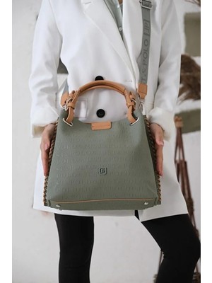 Just Polo Kadın Su Geçirmez Büyük Boy Lüks El ve Omuz Çantası Shopper Ebat: 26 x 30 cm
