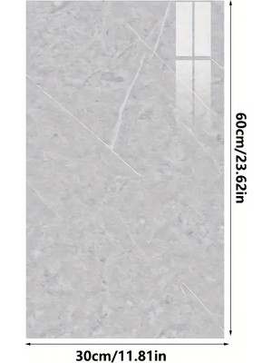 Costurera Gri Mermer Desenli Alüminyum Plastik Duvar Sticker