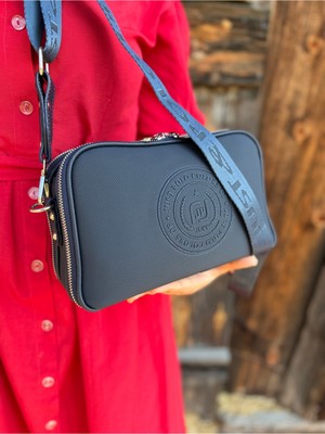Just Polo Kadın Omuz Çantası Ekose Kumaş Yeni Sezon 239012MH