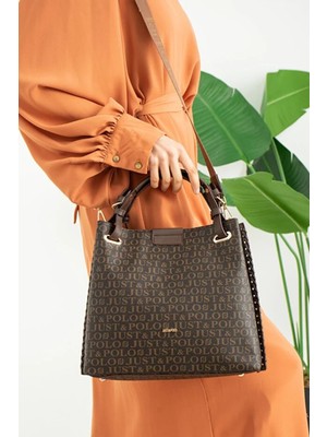 Just Polo Jp Polo Kadın Orijinal Büyük Boy Lüks El & Omuz Çantası Ebat : 26 x 30 cm