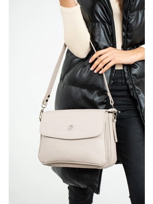 Just Polo Kadın Kabartma Desen Büyük Boy El ve Omuz Çantası