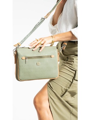 Just Polo Kadın Yeşil Taba Omuz Çantası Shopper