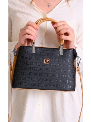 Just Polo Kadın Beyaz Büyük Boy 5 Bölmeli El ve Omuz Çantası 234030MH