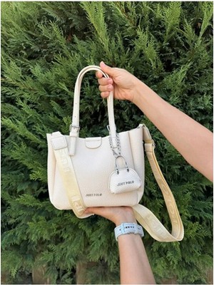 Just Polo Kadın Yeni Sezon Yumuşak Derili 4 Bölmeli Lüks El ve Omuz Çantası Shopper Ebat: 28 x 20 cm
