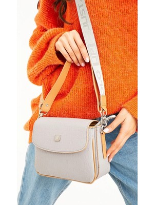 Just Polo Kadın Kabartma Desenli El ve Omuz Çantası 234073MH