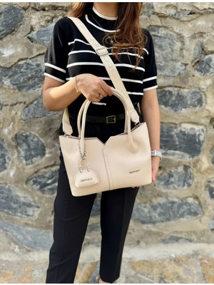 Just Polo Kadın Orijinal Just Polo Yumuşak Deri Ayarlanabilir Askılı Lüks El ve Omuz Çantası Shoulder Bag