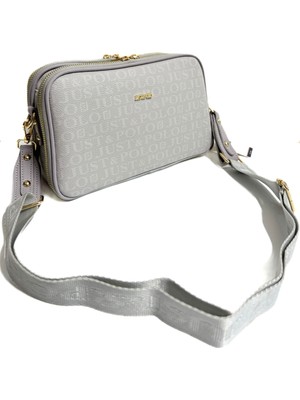 Just Polo Kadın Yeni Sezon Açık Gri Omuz Çantası 6011MH