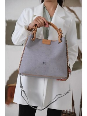 Just Polo Kadın Su Geçirmez Büyük Boy Lüks El ve Omuz Çantası Shopper Ebat: 26 x 30 cm