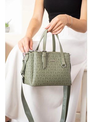 Just Polo Kadın Orijinal Just Polo Ayarlanabilir Askılı Şık El ve Omuz Çantası Shopper Ebat : 18 x 25 cm