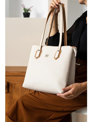 Just Polo Kadın Büyük Boy 2 Bölmeli El Çantası Large Tote Bag P344028MH