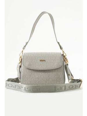 Just Polo Kadın Gri Günlük Kullanıma Uygun Şık ve Kullanışlı Askılı Omuz Çantası Shoulder Bag