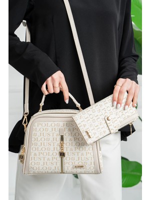 Just Polo Kadın Ayarlanabilir Askılı El ve Omuz Çantası Kombin
