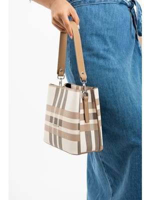 Just Polo Kadın Ekose El ve Omuz Çantası 6011MH