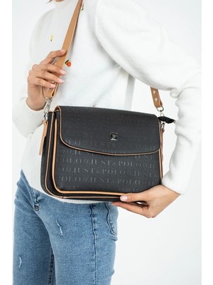 Just Polo Kadın Büyük Boy Ayarlanabilir Askılı Lüks El ve Omuz Çantası Ebat : 29 x 19 cm