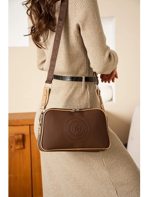 Just Polo Kadın Orijinal Just Polo Yeni Sezon Lakos Kumaş Lüks Omuz Çantası Shoulder Bag 16 x 26 cm