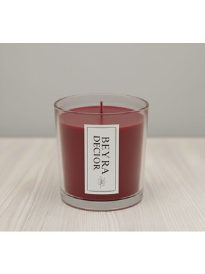 Beyra Decor El Yapımı Cam Bardak Dekoratif Mum – Minimal Tasarım