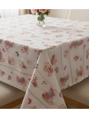 ÜN.K Masa Örtüsü Çiçek Desen Masa Örtüleri ŞIK Tasarım Masa Örtüsü Çiçek Desenli