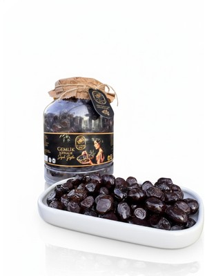 Elif Hanım Çiftliği 1 kg Gemlik Mega Siyah Zeytin ( Koruyucuz/ Katkısız - %100 Doğal)