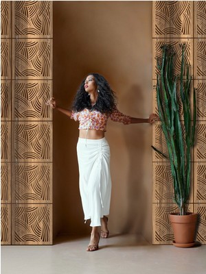 Wooddoom Lazer Kesim Sarkıt Paravan, Ahşap Seperatör, Oda Bölücü 4'lü Panel Levha Seti