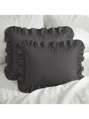Sabia %100 Pamuk Soft Touch 50X70 cm Fırfırlı Yastık Kılıfı Seti