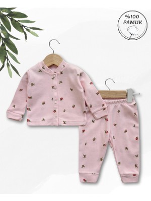 Panfilia Giza Kids %100 Pamuk Kız Bebek Pijaması