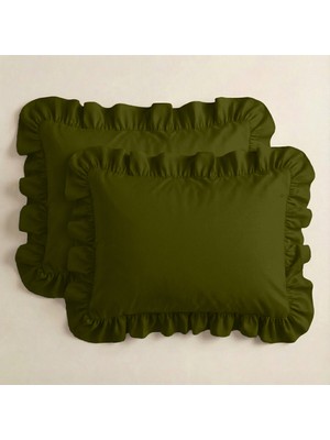 Sabia %100 Pamuk Soft Touch 50X70 cm Fırfırlı Yastık Kılıfı Seti