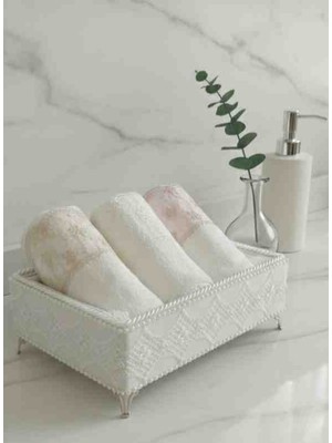 Fnt Ayaklı Havluluk Organizer 3 Adet 40*70 Fistolu Havlu Hediyelik Çeyizlik
