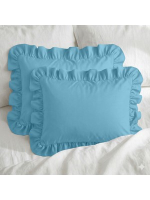 Sabia %100 Pamuk Soft Touch 50X70 cm Fırfırlı Yastık Kılıfı Seti