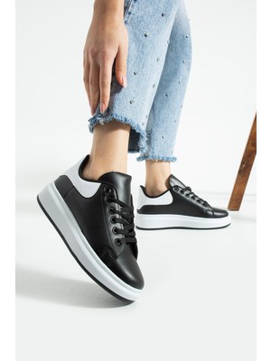 Albishoes Kadın Erkek Unisex Kalın Yüksek Taban Günlük Okul Spor Ayakkabı Sneaker Rahat Hafif Taban