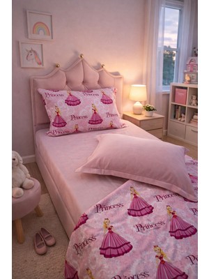 Miar Tek Kişilik Desenli Pike Takımı 4 Parça | %100 Pamuk Lastikli Çarşaflı