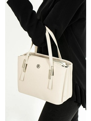 Just Polo Kadın Taş 5 Bölmeli El ve Omuz Çantası ve Cüzdan Kombini 05013MH