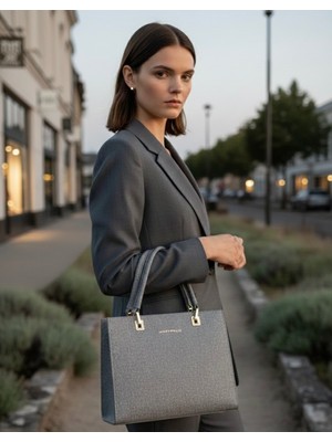 Just Polo Kadın Orijinal Lüks El ve Omuz Çantası Minimal & Prestij Tasarım Ebat: 25 x 21 cm