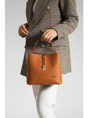 Just Polo Jp Polo Kadın 4 Bölmeli Lüks El & Omuz Çantası Shoulder Bag Ebat: 25X25 cm
