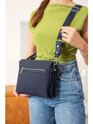 Just Polo Kadın Lacivert Ayarlanabilir Uzun Askılı Omuz Çantası P346036MH