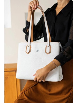 Just Polo Kadın Orijinal Just Polo Büyük Boy 2 Bölmeli Şık El Çantası Large Tote Bag