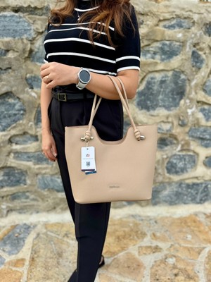 Just Polo Kadın Orijinal Just Polo Yeni Sezon Büyük Boy Yumuşak Deri Lüks El Çantası Shopper