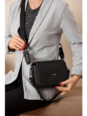 Just Polo Kadın Kabartma Baskılı El ve Omuz Çantası Shopper