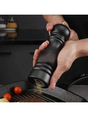 Biradlı Değirmen Ahşap Çelik Mekanizmalı 16 cm (2'li)