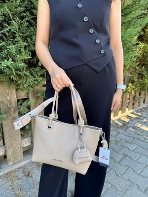 Just Polo Kadın Yeni Sezon Yumuşak Deri 4 Bölmeli Ayarlanabilir Askılı Lüks El ve Omuz Çantası Shopper